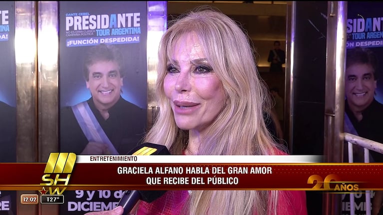 Graciela Alfano habló en Mshow (Foto: captura de Ciudad Magazine).