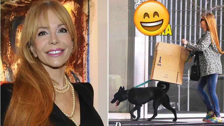 Graciela Alfano, la famosa que salió a “cartonear” por las calles de Palermo Hollywood. Foto: revista Pronto