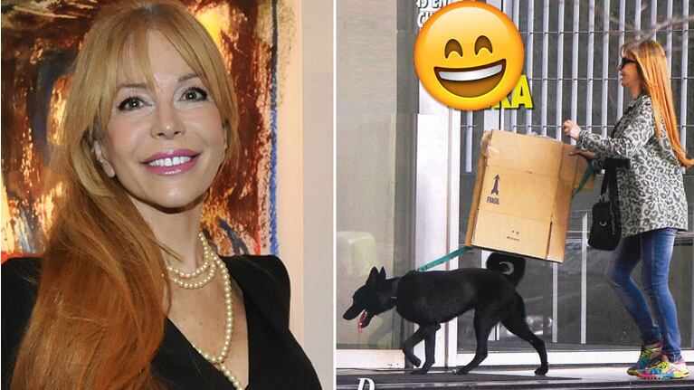 Graciela Alfano, la famosa que salió a “cartonear” por las calles de Palermo Hollywood. Foto: revista Pronto