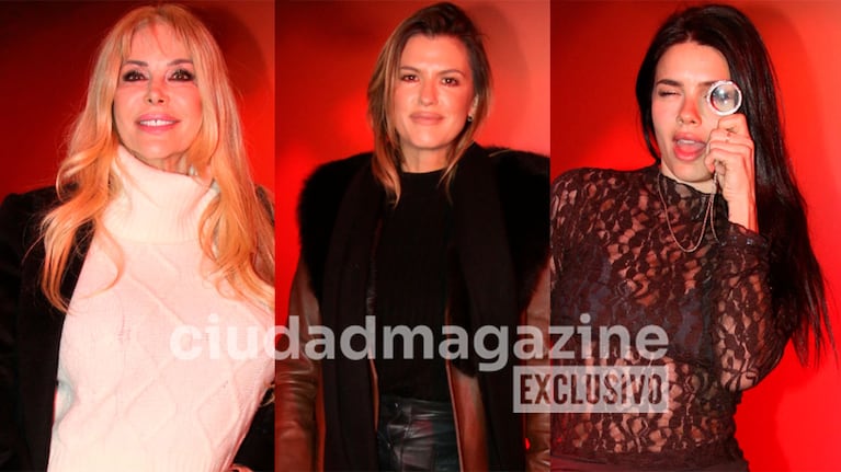 Graciela Alfano, Mery del Cerro, Natalie Pérez en el estreno de La Ratonera (Fotos: Movilpress).