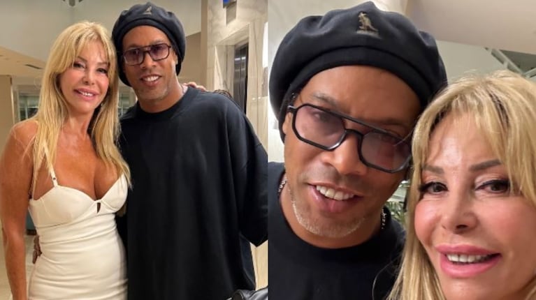 Graciela Alfano se encontró con Ronaldinho en un hotel de Punta del Este (Foto: Instagram/iconoalfano)