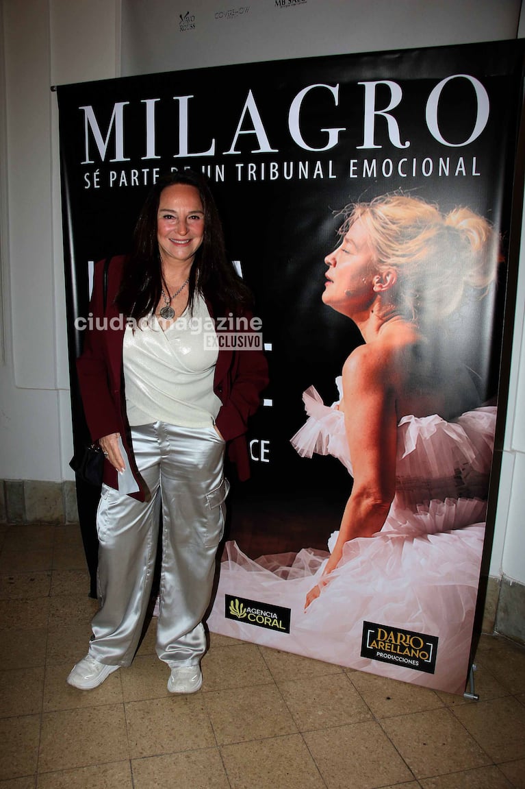 Graciela Stéfani en el estreno de la obra de Leticia Brédice (Foto: Movilpress).