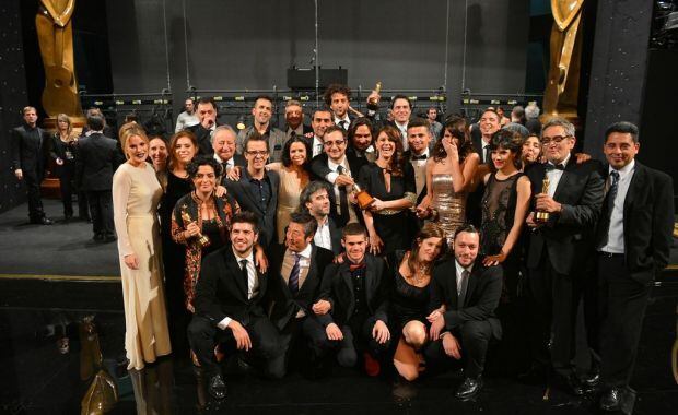 Graduados festejó con todo el Martín Fierro de Oro (Foto: Telefe).