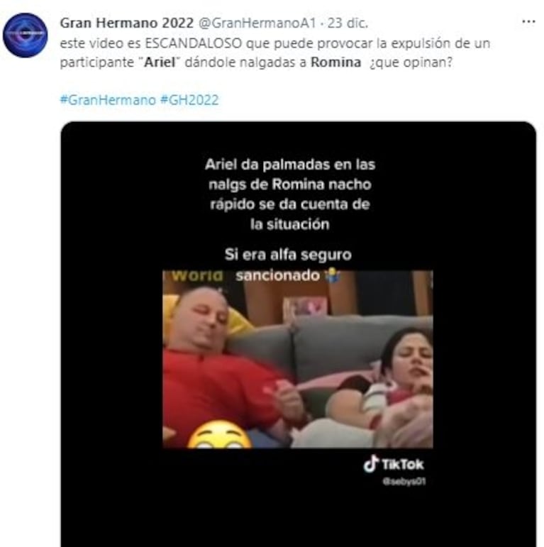 Gran Hermano 2022: aseguran que Ariel manoseó a Romina y piden su expulsión