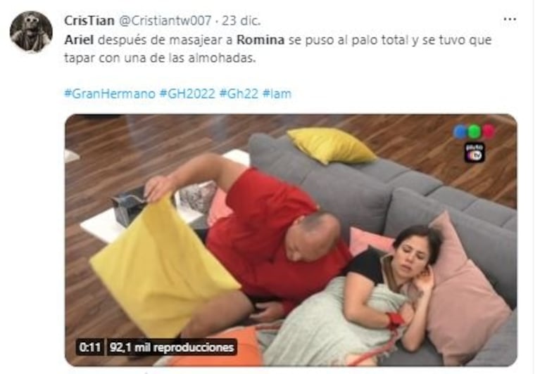 Gran Hermano 2022: aseguran que Ariel manoseó a Romina y piden su expulsión