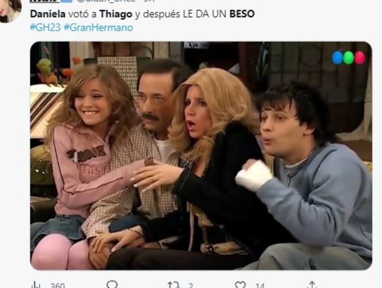 Gran Hermano 2022: el tremendo gesto de Daniela con Thiago tras nominarlo que hizo estallar las redes