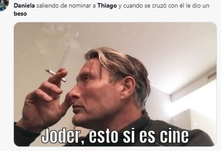 Gran Hermano 2022: el tremendo gesto de Daniela con Thiago tras nominarlo que hizo estallar las redes