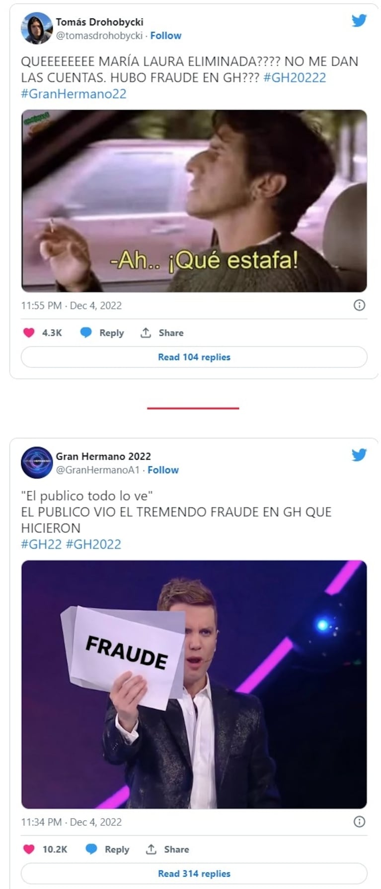 Gran Hermano 2022: escandalosa denuncia de fraude en las redes tras le eliminación de la Cata