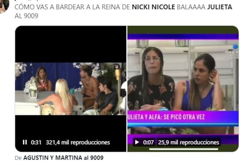 Gran Hermano 2022: Julieta fue fuertemente repudiada por sus desafortunados comentarios sobre Nicki Nicole