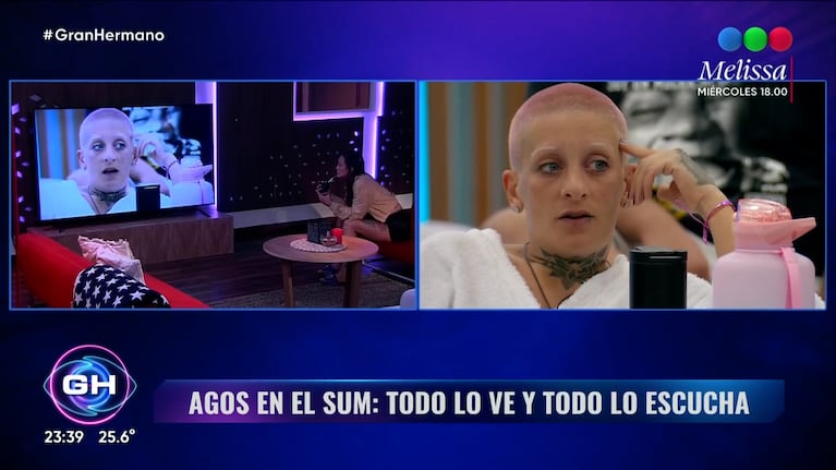 Gran Hermano 2023: Agostina espió en vivo a sus compañeros y escuchó una tremenda frase de Furia sobre ella