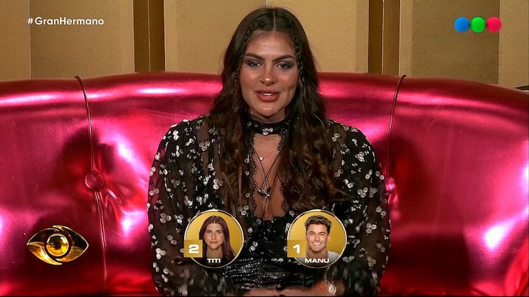 Gran Hermano: el picante saludo en vivo de Luana a Zunino tras ser eliminado (Telefe)