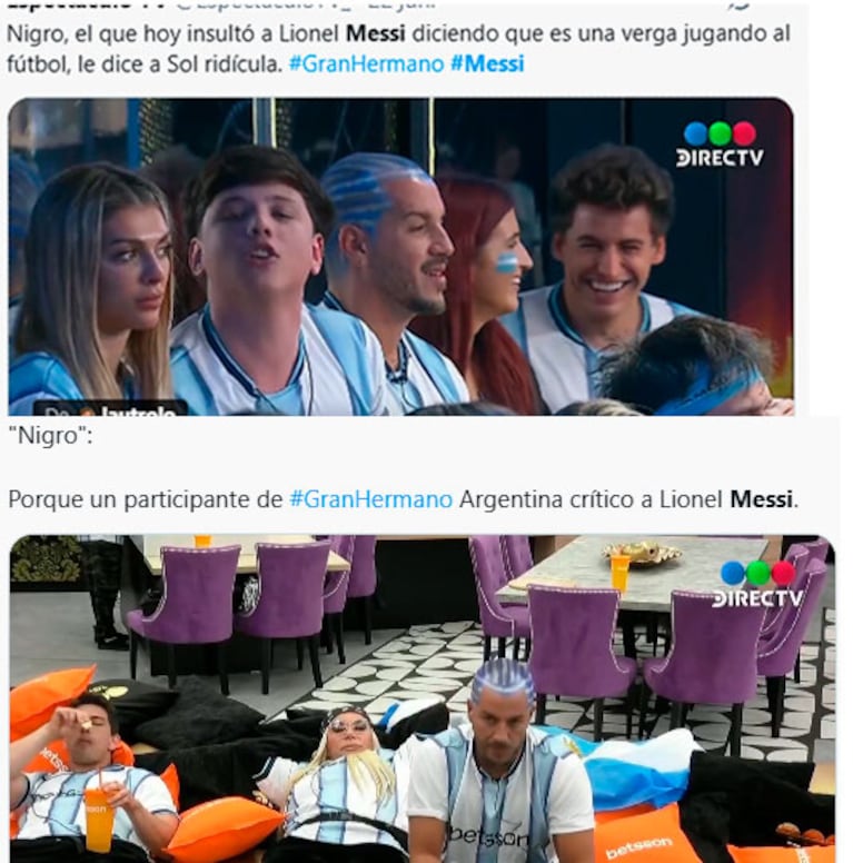 Gran Hermano: el polémico comentario sobre Lionel Messi que desató una ola de críticas (captura de X y Telefe)