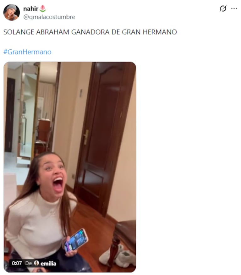 Gran Hermano Generación Dorada: los mejores memes tras el triunfo de Sol Abraham. Crédito: X