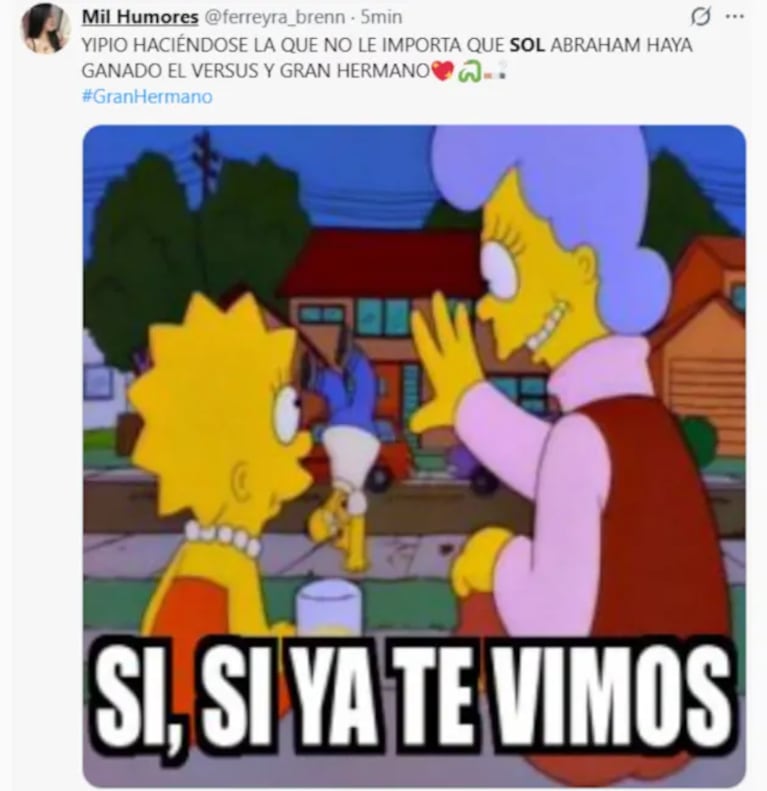 Gran Hermano Generación Dorada: los mejores memes tras el triunfo de Sol Abraham. Crédito: X