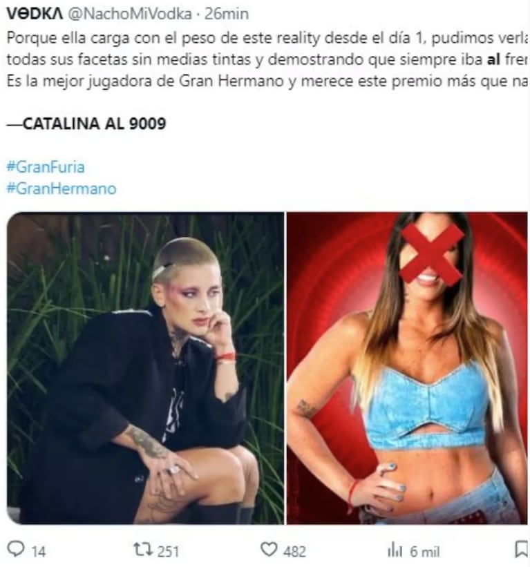 Gran Hermano: los memes por la eliminación de Catalina Gorostidi 