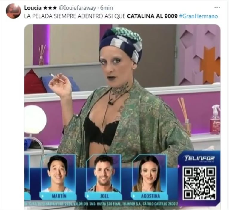 Gran Hermano: los memes por la eliminación de Catalina Gorostidi 