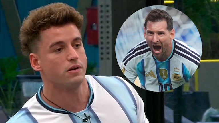 Gran Hermano: Manuel Ibero criticó a Lionel Messi y las redes sociales lo destrozaron (captura de Telefe e Instagram de Leo Messi)