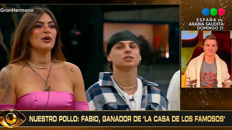 Gran Hermano: Zunino confirmó su romance con Nenu López y dejó atrás a Micaela en vivo (captura de Telefe)