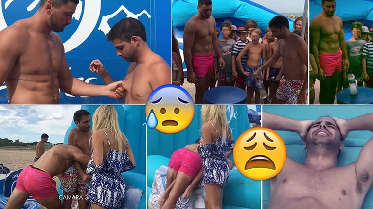  Grego Rossello desafió al juego de la botella al puma Javier Ortega Desio (Foto: Instagram)