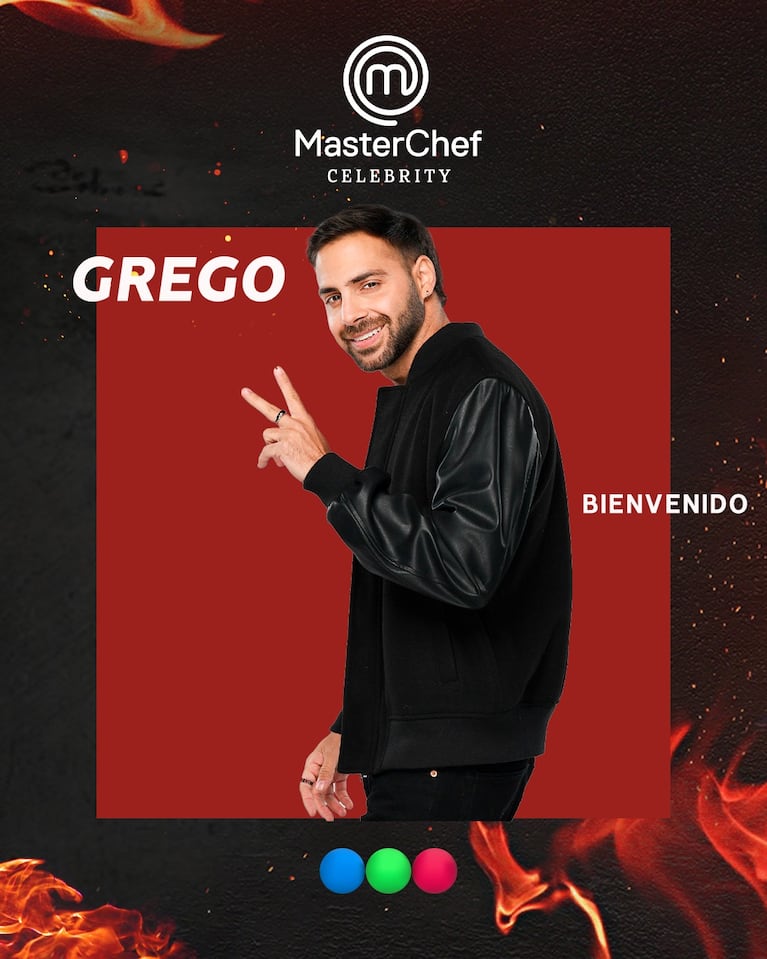 Grego Rossello en MasterChef Celebrity (Foto: Instagram @
masterchefargentina)