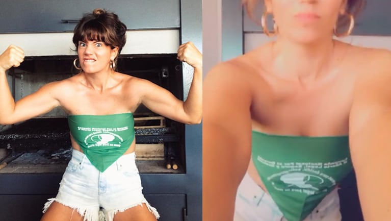 Griselda apoyó la legalización del aborto con un bailecito.