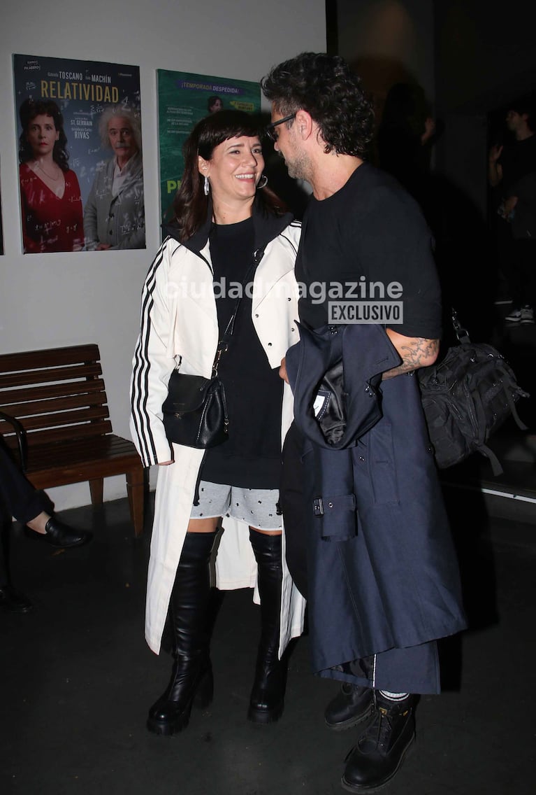 Griselda Siciliani acompañó a Luciano Castro en su estreno teatral (Foto: Movilpress).