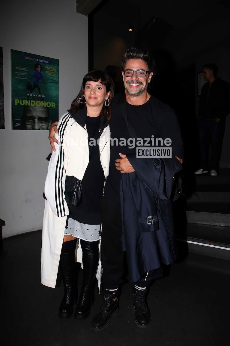 Griselda Siciliani acompañó a Luciano Castro en su estreno teatral (Foto: Movilpress).