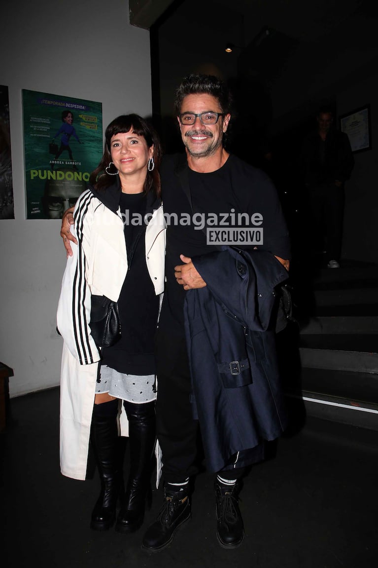 Griselda Siciliani acompañó a Luciano Castro en su estreno teatral (Foto: Movilpress).