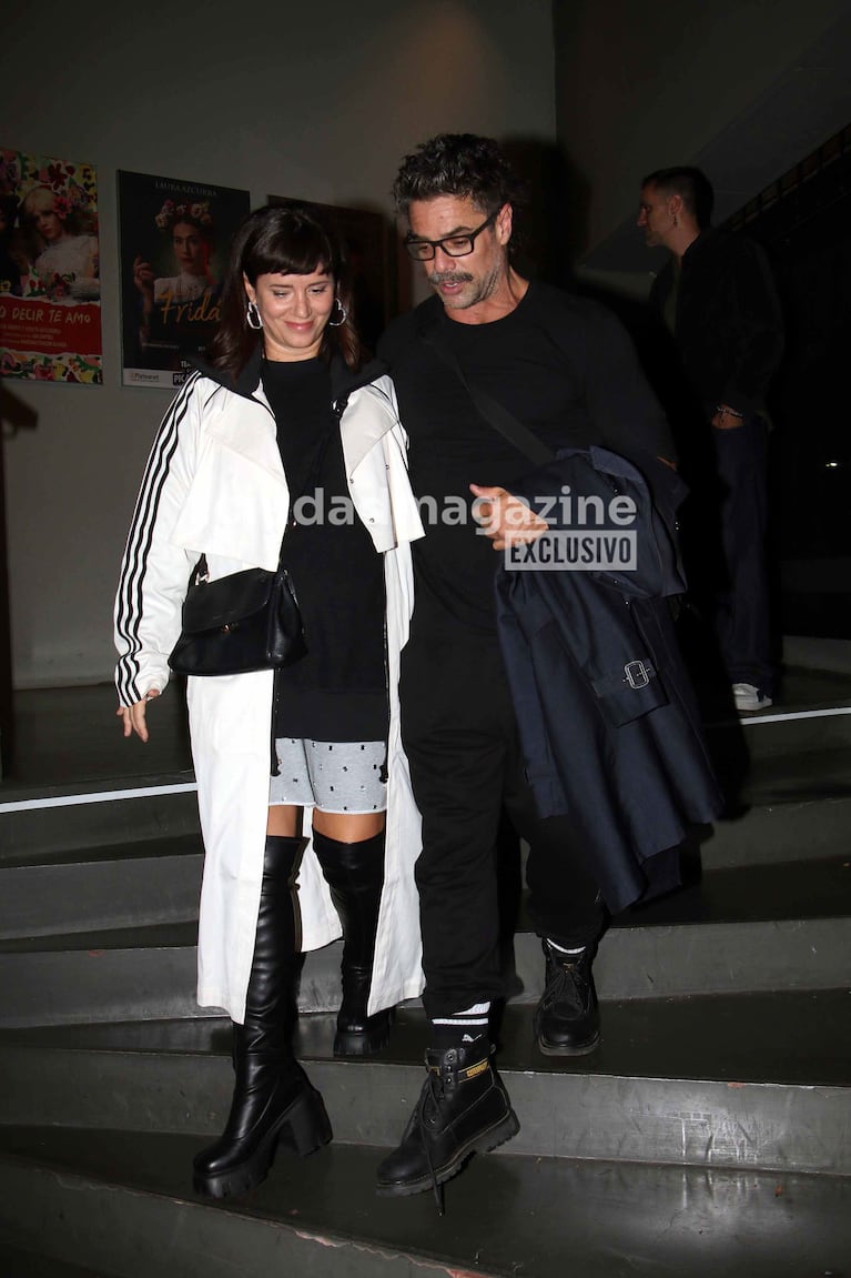 Griselda Siciliani acompañó a Luciano Castro en su estreno teatral (Foto: Movilpress).
