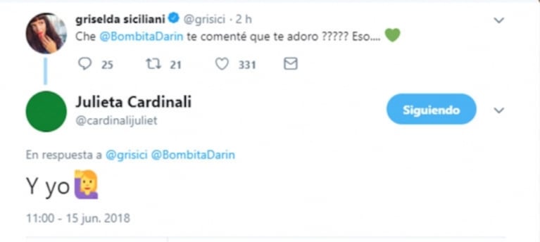 Griselda Siciliani, Dolores Fonzi y Julieta Cardinali apoyaron a Ricardo Darín: sus mensajes en la red