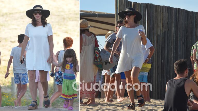 Griselda Siciliani, relax y glamour en Punta: ¡mirá el divertido look playero de su hija Margarita! 