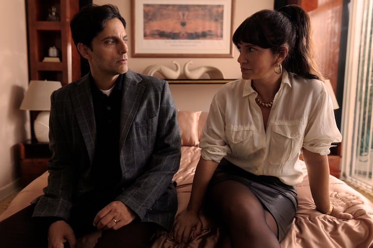 Griselda Siciliani y Joaquín Furriel en "Descansar en paz". (Foto: Netflix)
