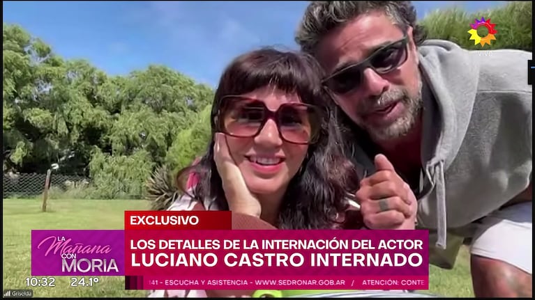 Griselda Siciliani y Luciano Castro cuando dieron la cara apenas explotó el "Guapagate".