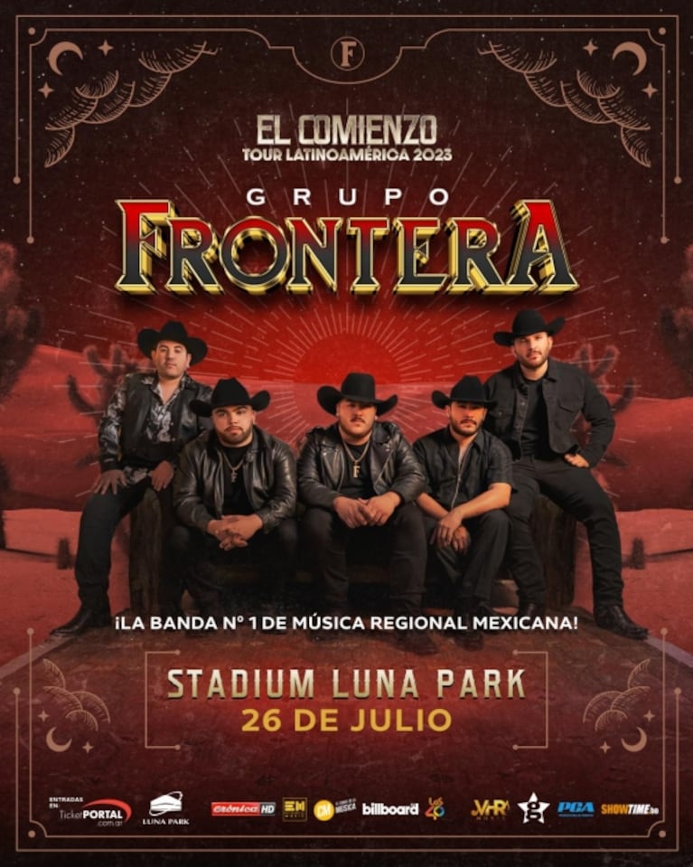  Grupo Frontera anunció su primer show en Argentina: cuándo y cómo conseguir entradas