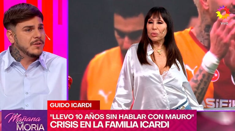 Guido Icardi filtró el mensaje que le mandó la China Suárez al inicio de su relación con Mauro (captura de eltrece)