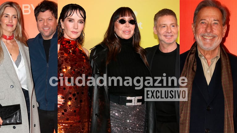 Guido Kaczka y su esposa, Guillermo Francella en el estreno de Yo Narciso, la nueva película de Natalia Oreiro, Moria Casán, Adrián Suar (Fotos: Movilpress).