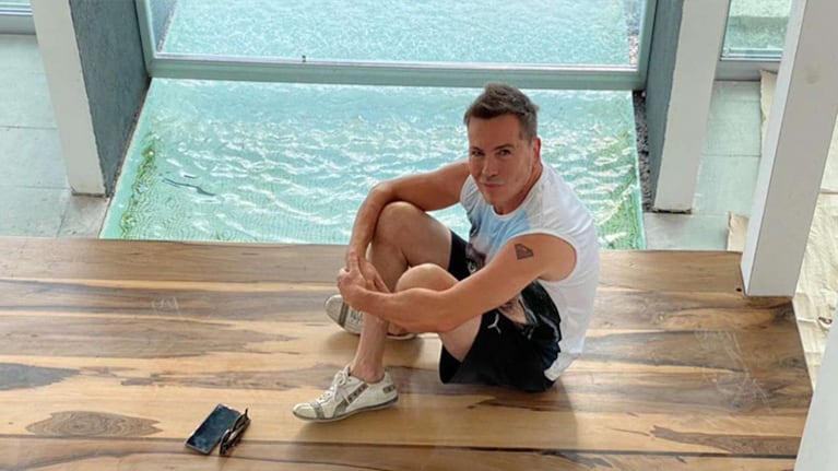 Guido Süller mostró las fotos de su casa terminada con piscina en el living.