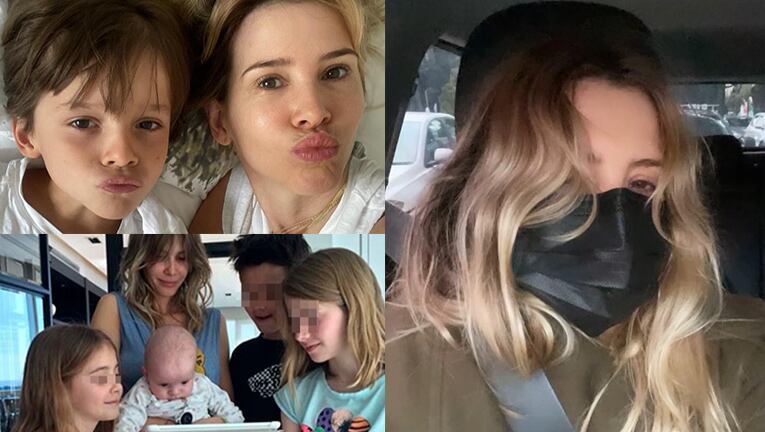 Guille lleva a sus hijos al cole luciendo un divertido look.