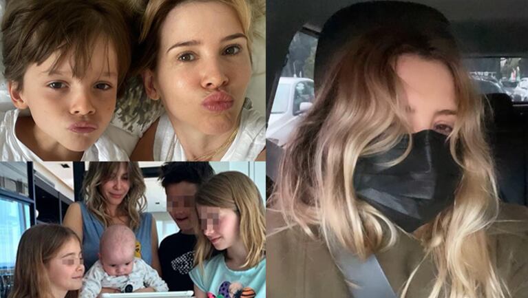 Guille lleva a sus hijos al cole luciendo un divertido look.