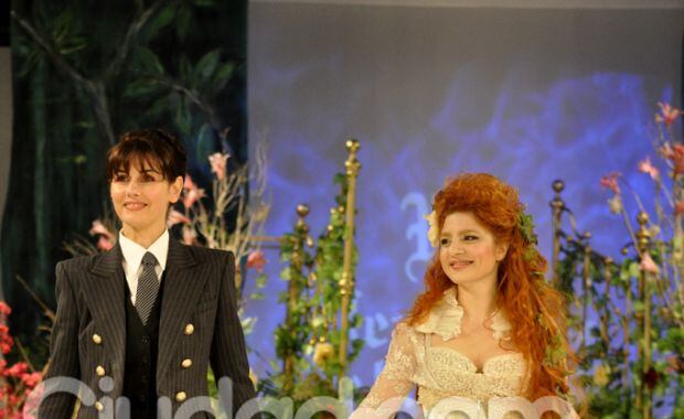 Guillermina Valdés brilló en la pasarela vestida de novia. (Foto: Jennifer Rubio)