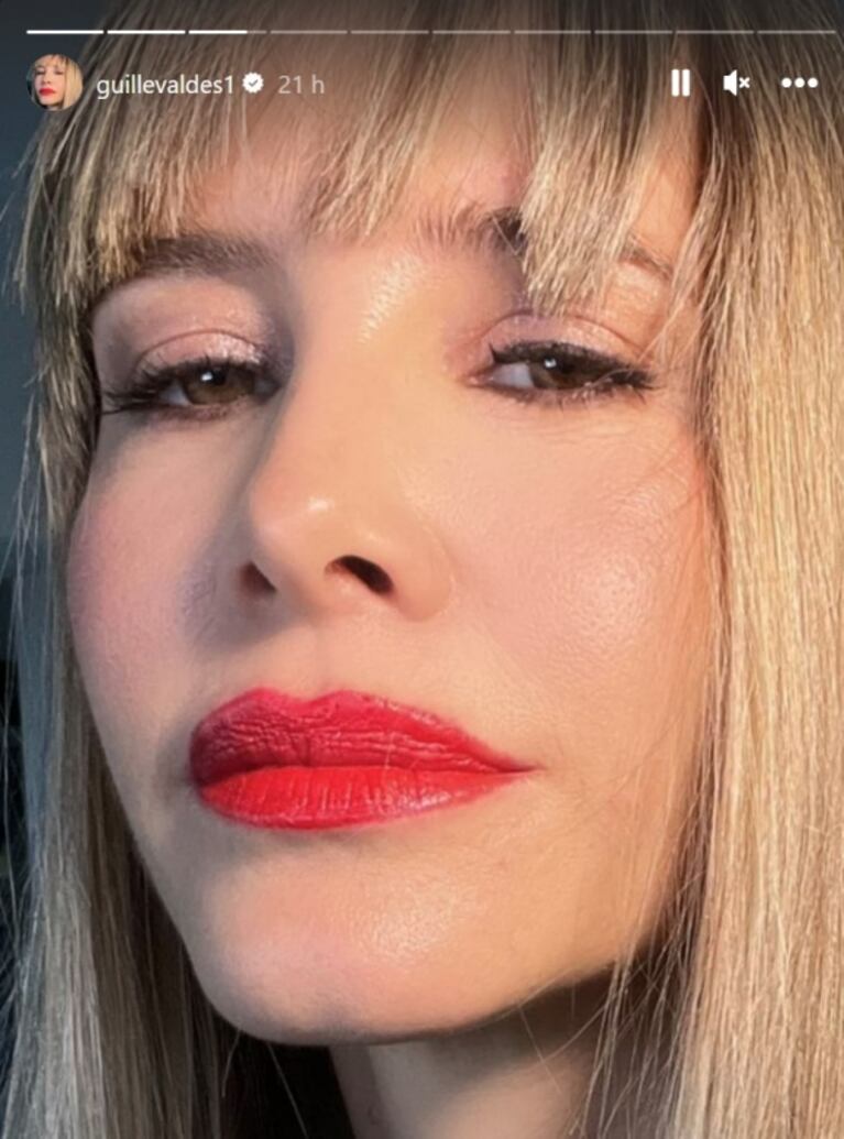 Guillermina Valdés impactó con su radical cambio de look: se hizo un flequillo súper recto y tupido