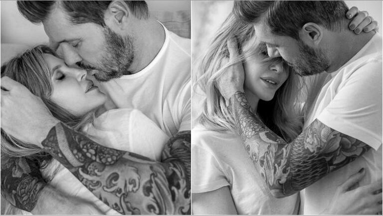 Guillermina Valdés y Marcelo Tinelli en una muestra por la lucha contra el cáncer de mama: ¡Dar amor...