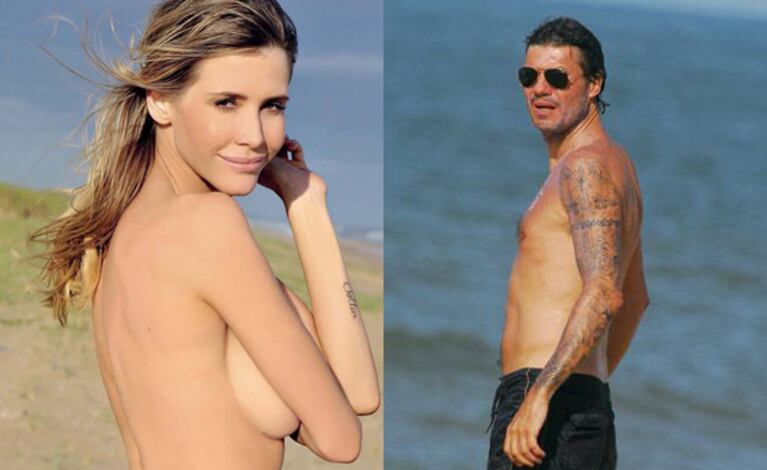 Guillermina Valdés y Marcelo Tinelli (Fotos: Web).