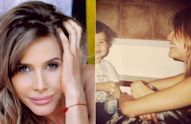Guillermina Valdés y una foto retro y súper tierna junto a su hijo mayor. (Fotos: Web e Instagram)