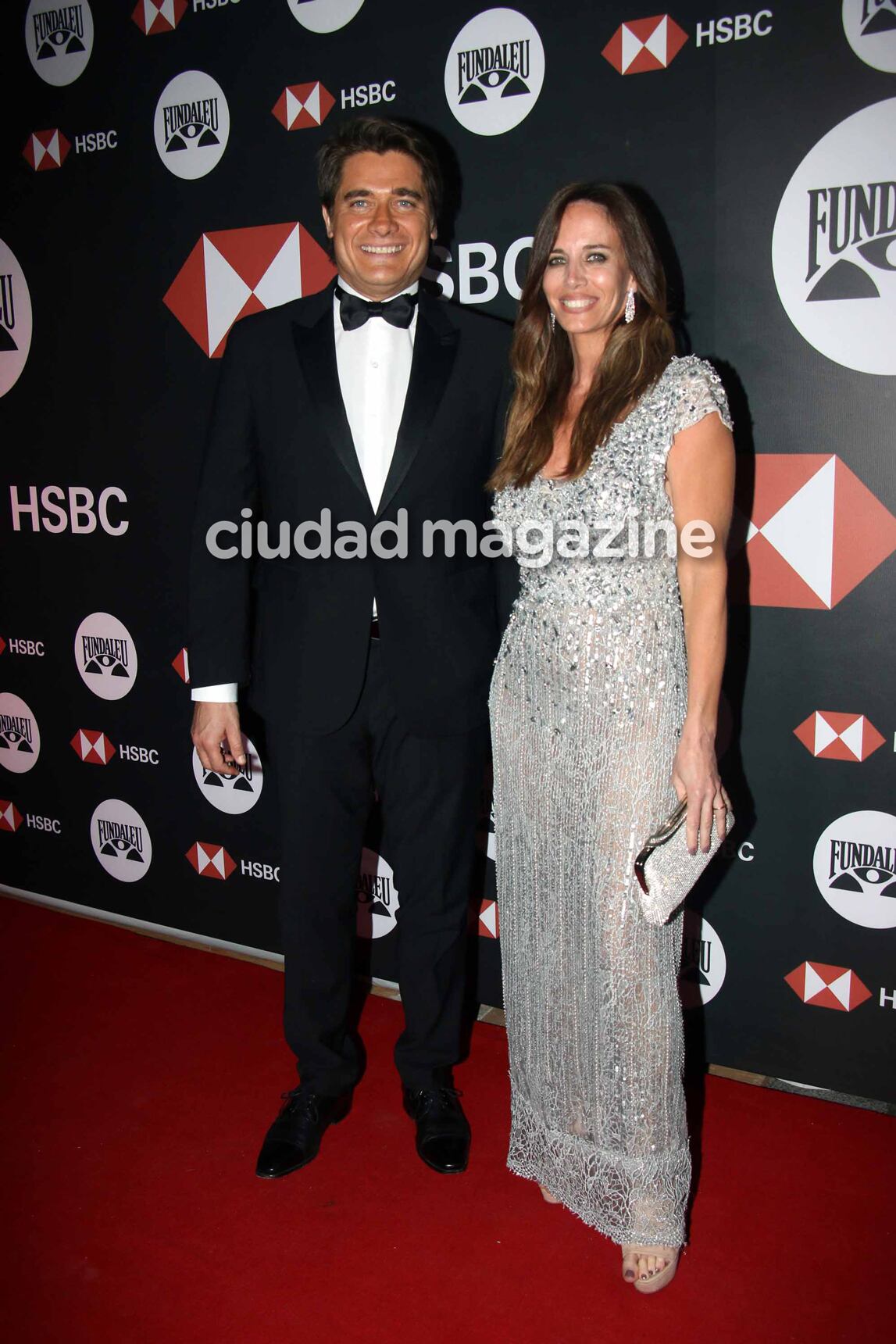Guillermo Andino y Carolina Prat en la gala solidaria de Fundaleu. (Foto: Movilpress)