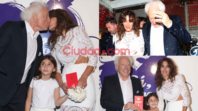 Guillermo Coppola se casó con Corina Juárez (Fotos: Movilpress).