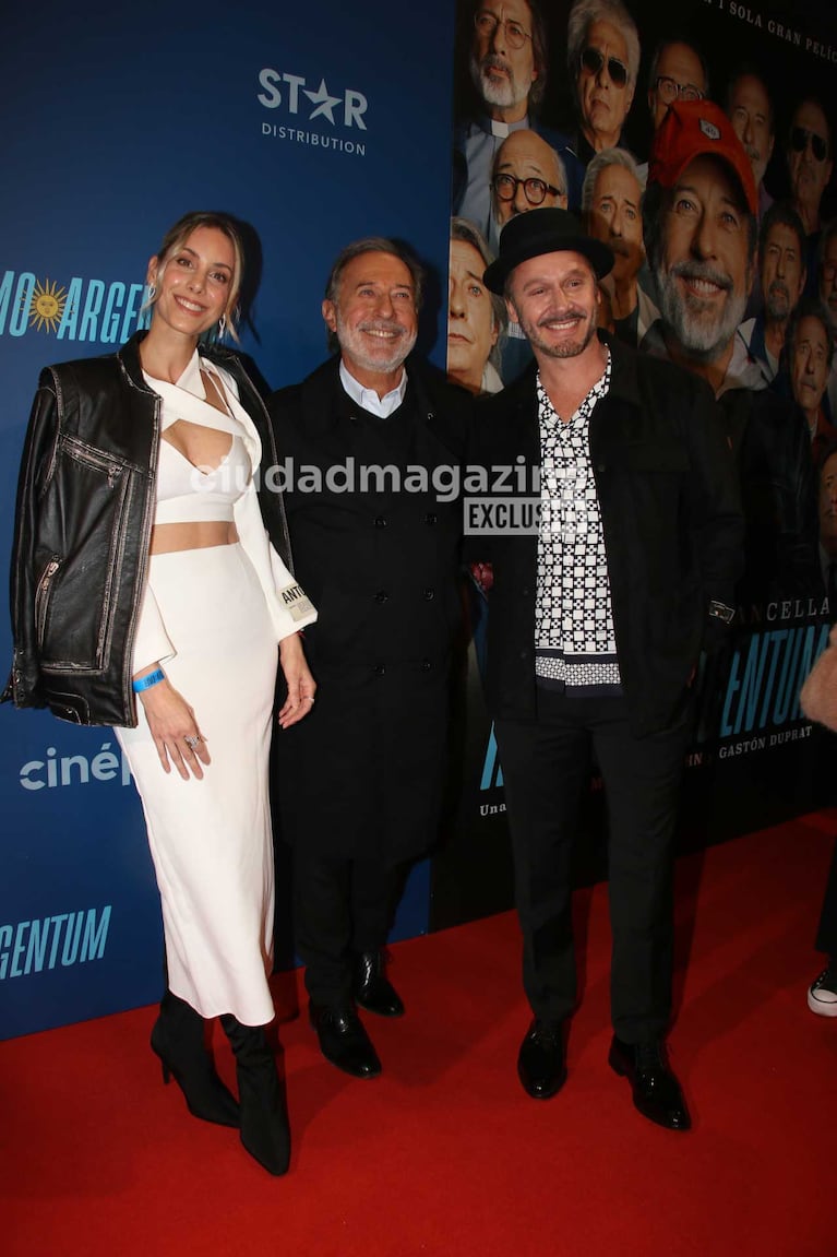 Guillermo Francella, Benjamín Vicuña y Anita Espasandín (Foto: Movilpress)