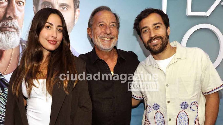 Guillermo Francella con sus hijos Yoyi y Nico. Foto: Movilpress