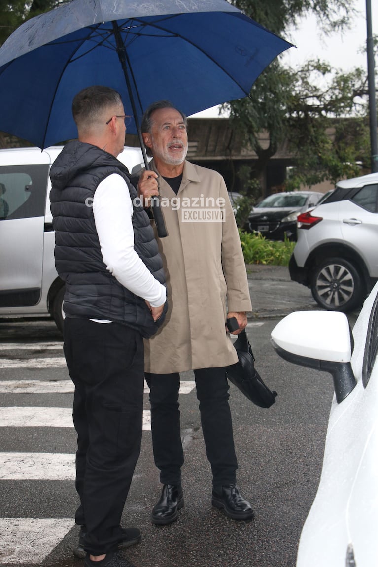 Guillermo Francella en el entierro de Luis Brandoni (Foto: Movilpress).