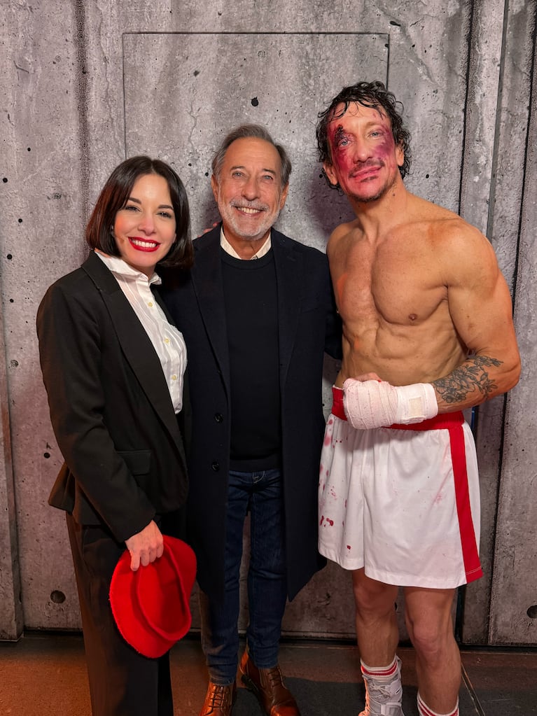 Guillermo Francella fue a ver a Nicolás Vázquez y Dai Fernández al teatro (Foto: prensa).